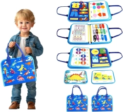 Sensoryczna busy book dinozaury 2