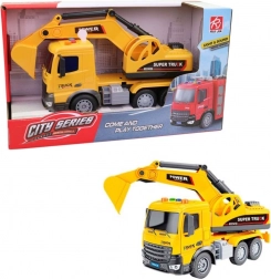 pojazd budowlany na napęd cierny z światłem i dźwiękiem, 25 × 8 × 14 cm