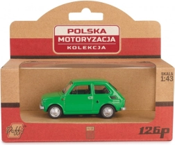 metalowy model fiat 126p maluch 1:43 – zielony
