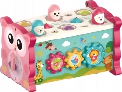 CHIPOLINO Kostka motoryczna 8w1 Sowa Różowa