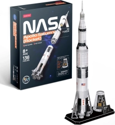 Puzzle 3D Saturn V Rocket – 136 elementów