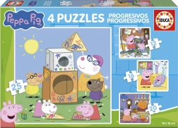 Zestaw puzzli ŚWINKA PEPPA 4w1 (12, 16, 20, 25 elementów) EDUCA