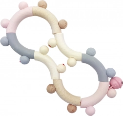 Hess drewniana grzechotka motoryczna różowa