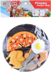 Zestaw plastikowego jedzenia z tacką dla dzieci