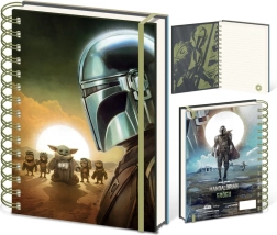 Notes A5 z motywem STAR WARS: THE MANDALORIAN – Mandalorian i Grogu Zachód słońca