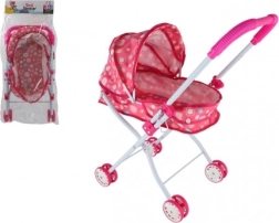 Głęboki wózek dla lalek – materiałowy, lekki i składany