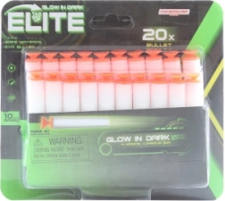 Świecące piankowe naboje z przyssawką – zestaw 20 szt.