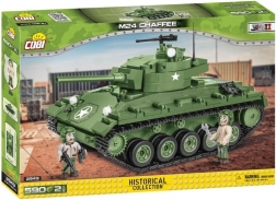 Cobi M24 Chaffee – zestaw konstrukcyjny czołgu z II wojny światowej (590 elementów, 2 figurki)