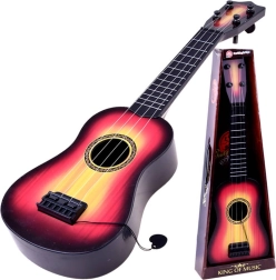 Dziecięca gitara z metalowymi strunami i kostką – In0095
