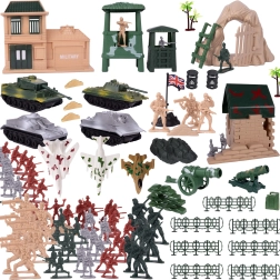 Zestaw żołnierzyków i sprzętu wojskowego 300 szt.