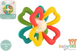 Gryzak kwiat z silikonu i plastiku 9,5 × 5 cm