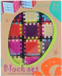 Plastowe klocki konstrukcyjne dla dzieci 3+ – 24 elementy