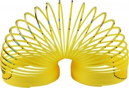 Magiczna sprężyna ze smileyem – żółta antystresowa spirala