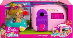 Barbie Chelsea – kempingowa przyczepa kempingowa z lalką i pieskiem