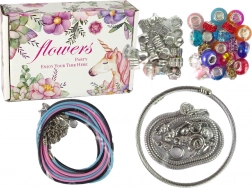 Zestaw do tworzenia biżuterii z koralikami i bransoletkami