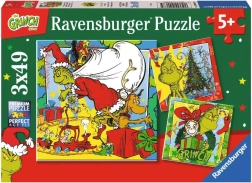 Ravensburger Puzzle Grinch 3x49 elementów