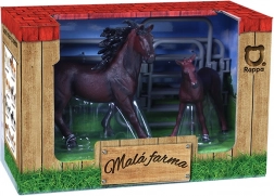 Zestaw koni z zagrodą Moja mała farma
