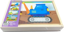 Drewniane puzzle – budowa 4 aut
