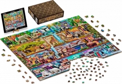 Drewniane puzzle WOODEN CITY Niesamowite królestwo zwierząt, 4000 elementów