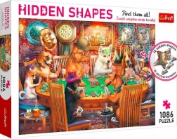 Puzzle TREFL Hidden Shapes Wieczór gier 1086 elementów