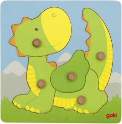 Goki drewniane puzzle smok 5 elementów