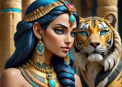 Puzzle Egipska przyjaźń 300 elementów BLUEBIRD