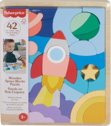 Drewniane puzzle Fisher-Price kosmos 42 elementy