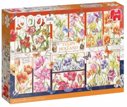 Puzzle Holenderskie tulipany 1000 elementów JUMBO