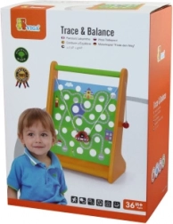 Drewniany labirynt z samochodzikiem