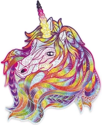 Drewniana układanka Tęczowy Jednorożec