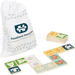 Drewniane domino Leśne zwierzątka
