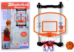 Domowy kosz do koszykówki z piłką i pompką, regulowana wysokość