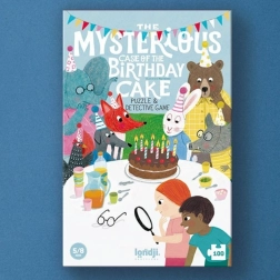 Detektywistyczne puzzle 100 elementów LONDJI – Kto zjadł urodzinowy tort?