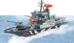 Statek wojenny krążownik z efektami 59 cm