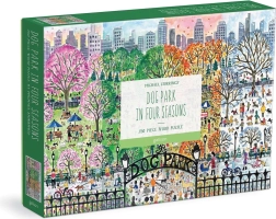 Drewniane puzzle Psi park – cztery pory roku, 250 elementów