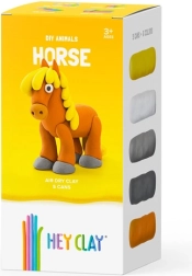 Masa plastyczna HEY CLAY – zwierzęta, zestaw 18 kubeczków
