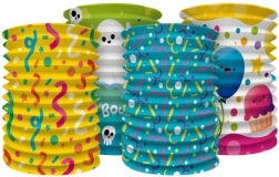 Kolorowy papierowy lampion walec 15 cm