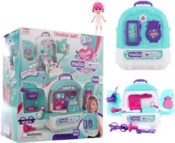 Zestaw lekarski 3w1 z plecakiem i lalką