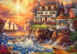 Puzzle Bluebird Życie na klifie 2000 elementów