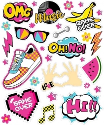 Naszywki do naprasowywania OMG – duży arkusz 20 × 30 cm