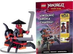 Lego Ninjago: uwolnij smoka chaosu! interaktywna książka z minifigurką Drixa i Mechaskorpionem