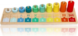 Drewniana tablica do liczenia i dopasowywania 1–10 LELIN