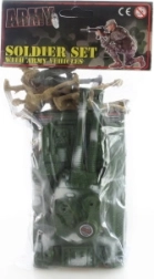 Plastowi żołnierzyki z czołgiem