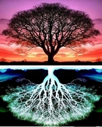 Diamentowe malowanie Drzewo 30x40 cm