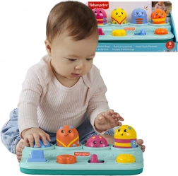 Fisher-Price aktywna wyskakująca zabawka dla niemowląt – naciśnij, przesuwaj i obracaj