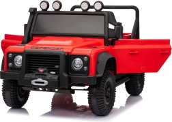 Dziecięcy elektryczny samochodzik LAND ROVER Defender 110 SVX Concept – Czerwony