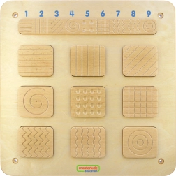 Masterkidz sensoryczna tablica ścienna – rozpoznawanie faktur