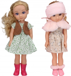 Lalka z futerkiem z efektami 35 cm