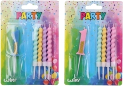 Świeczka imprezowa cyfra 1 z 4 świeczkami