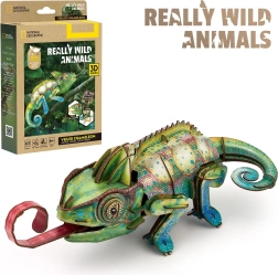 CubicFun puzzle 3D National Geographic kameleon, 63 elementy